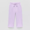 Okie Dokie Toddler & Little Girls Wide Leg Regular Fit Fleece Pull-on Pant In Purple
