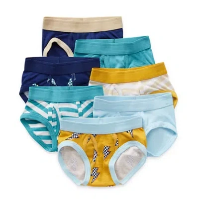 Okie Dokie Babies' Toddler Boys 7 Pack Briefs 302370 In Blue