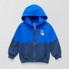Okie Dokie Toddler Boys Fleece Adaptive Lightweight Jacket In Blue