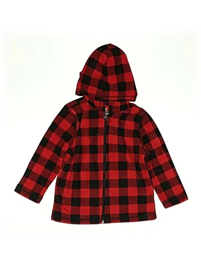 Pre-owned Okie Dokie Kids' Zip Up Hoodie In Red