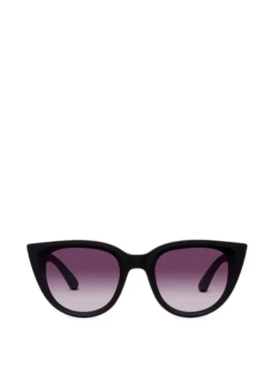 Okkia Silvia Cat-eye Sunglasses In Black