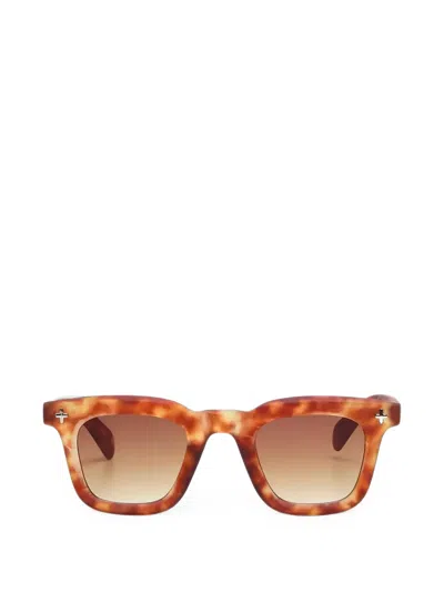 Okkia Tortoiseshell-effect Square-frame Sunglasses In Brown