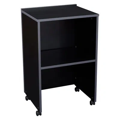 Oklahoma Sound ® Av Cart/lectern Base, Black