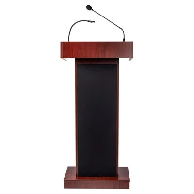 Oklahoma Sound Orator Lectern In Mahogany