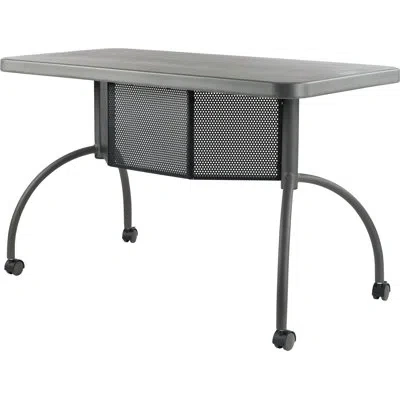 Oklahoma Sound ® Teacher's Workpod Desk In Charcoal Slate