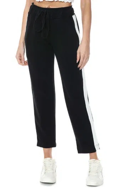 O.l. Modal Scuba Knit Stripe Joggers In Multi