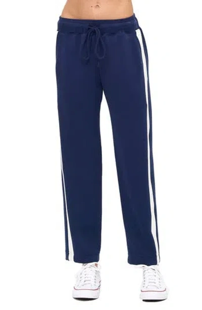 O.l. Modal Scuba Knit Stripe Joggers In Multi