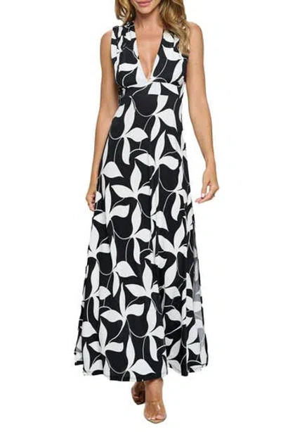 O.l. Open Back Maxi Dress In Multi