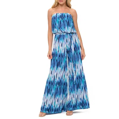 O.l. Sleeveless Wide Leg Jumpsuit In Multi