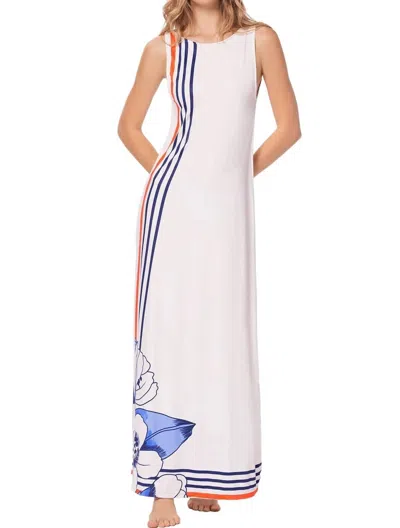 Ola Azul Abigail Havana Dress In Multicolor In White