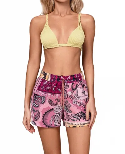 Ola Azul Harper Oasis Shorts In Multicolor