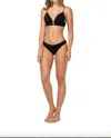Ola Azul Karol Coal Bikini Top In Black In Black
