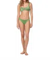 Ola Azul Phillip Mint Bikini Top In Green In Green