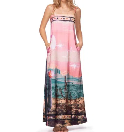 Ola Azul Women's Celeste Desert Dress In Multicolor In Pink