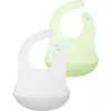 Olababy Kids'  2-pack Silicone Bibs In Green