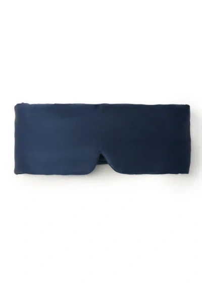 Olah Dream Cloud Silk Eye Mask In Midnight Blue