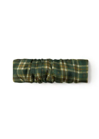 Olah Grevelyn Silk Hair Barrette Clip In Green