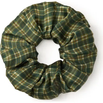 Olah Grevelyn Silk Scrunchie In Green