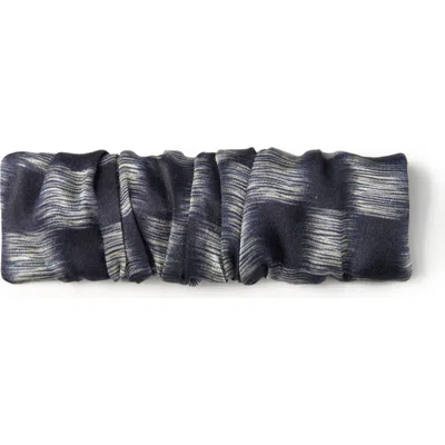 Olah Lunelle Silk Hair Barrette Clip In Blue