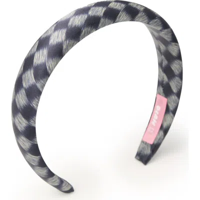 Olah Lunelle Silk Headband In Gray