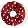 Olah Polka Dot Silk Scrunchie In Metallic