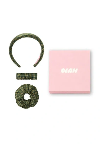Olah Silk Hair Ritual Gift Set In Green