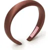 Olah The Essential Silk Headband In Brown