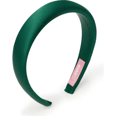 Olah The Essential Silk Headband In Green