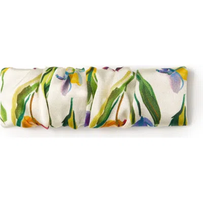 Olah Tulip Silk Hair Barrette Clip In Multi