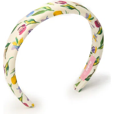 Olah Tulip Silk Headband In Multi