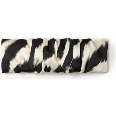 Olah Zyra Silk Hair Barrette Clip In Black