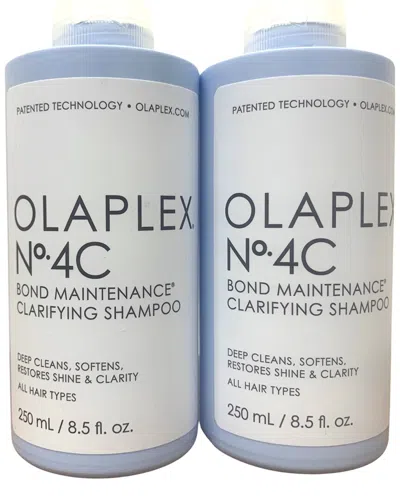 Olaplex 8.5oz No. 4c Clarifying Shampoo Pack Of 2 In Transparent