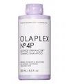 Olaplex Nâº.4p Blonde Enhancer Toning Shampoo, 8.5 Oz. In Transparent