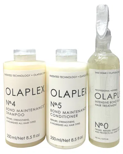Olaplex No. 4 Shampoo, No. 5 Conditioner & No. 0 Hair Treatment Trio