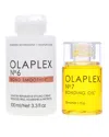 Olaplex No. 6 Bond Smoother Reparative Styling Creme 3.3oz & No. 7 Bonding Oil 1oz Combo Pack