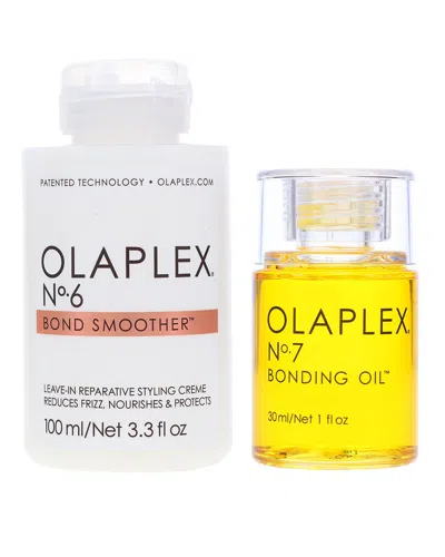 Olaplex No. 6 Bond Smoother Reparative Styling Creme 3.3oz & No. 7 Bonding Oil 1oz Combo Pack