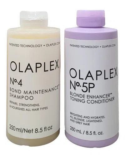 Olaplex Unisex 2 X 8.5oz No 4 Shampoo & No 5p Conditioner Duo In White