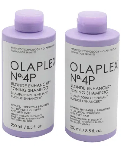 Olaplex Unisex 8.5oz No. 4p Blonde Enhancer Toning Shampoo In Transparent