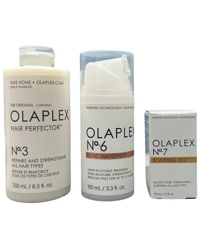 Olaplex Unisex Travel Smooth And Shine Kit In White