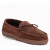 Old Friend Womens Sheepskin Lined Moccasins In Brown