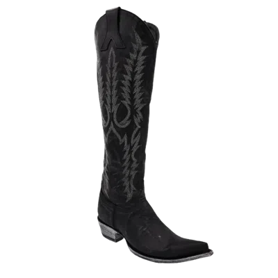 Pre-owned Old Gringo ® Ladies Mayra Bis Black Western Boots L1213-15