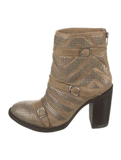 Pre-owned Old Gringo Leather Graphic Print Western Boots In Neutral