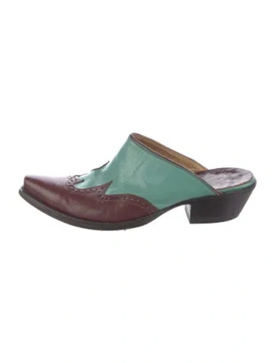 Pre-owned Old Gringo Leather Mules In Multi