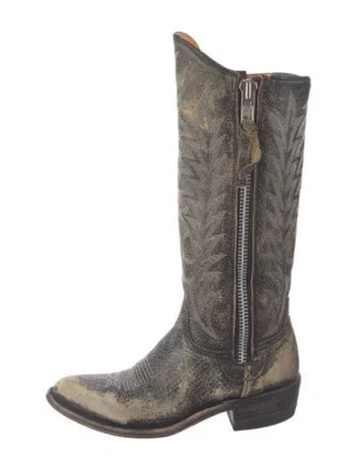 Pre-owned Old Gringo Leather Patterned Western Boots