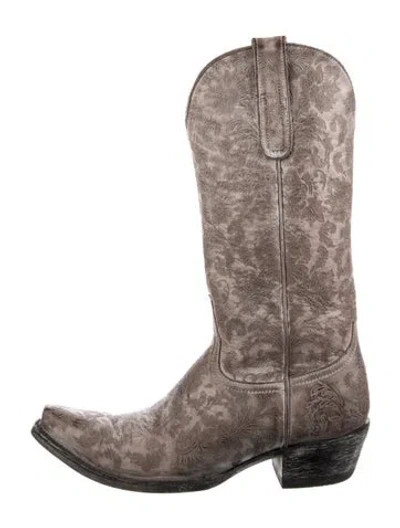 Pre-owned Old Gringo Leather Patterned Western Boots In Multicolor