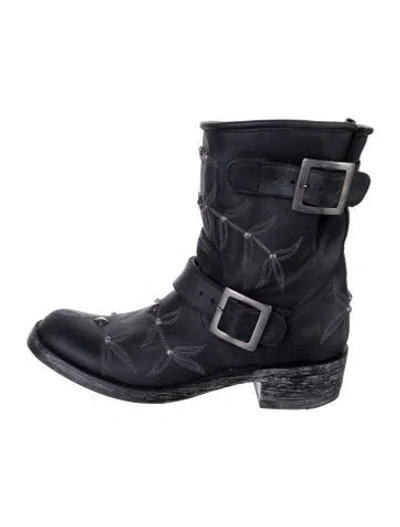 Pre-owned Old Gringo Leather Patterned Western Boots W/ Tags In Black