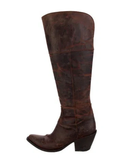 Pre-owned Old Gringo Leather Riding Boots In Brown