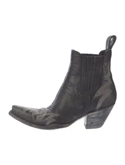 Pre-owned Old Gringo Leather Western Boots In Black