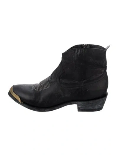 Pre-owned Old Gringo Leather Western Boots In Black