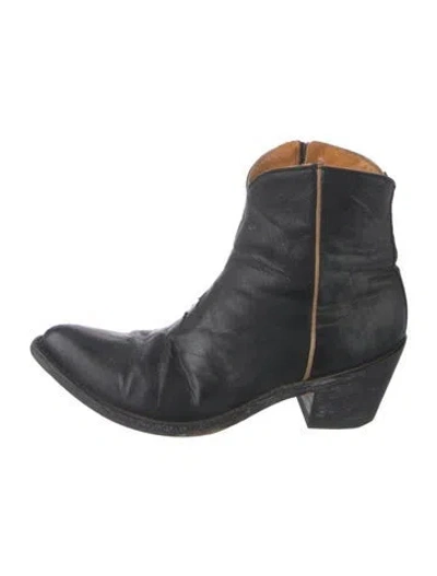 Pre-owned Old Gringo Leather Western Boots In Black